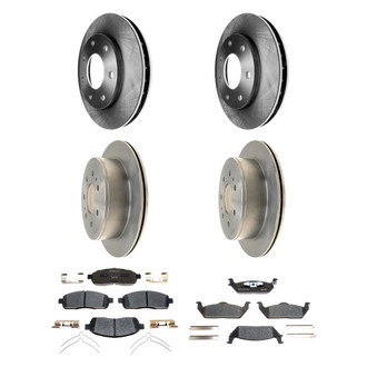 Raybestos® - R-Line™ Plain Front and Rear Brake Kit with Ceramic Pads