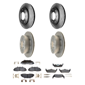 Raybestos® - R-Line™ Plain Front and Rear Brake Kit with Ceramic Pads