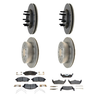 Raybestos® - R-Line™ Plain Front and Rear Brake Kit with Ceramic Pads