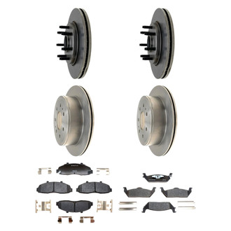 Raybestos® - R-Line™ Plain Front and Rear Brake Kit with Ceramic Pads