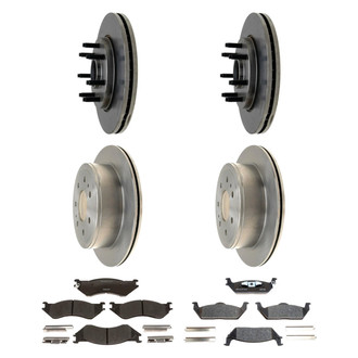Raybestos® - R-Line™ Plain Front and Rear Brake Kit with Ceramic Pads