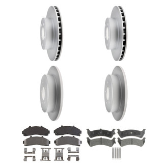 Raybestos® - Element3™ Plain Brake Kit with Semi-Metallic Pads