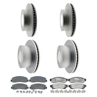 Raybestos® - Element3™ Plain Brake Kit with Semi-Metallic Pads