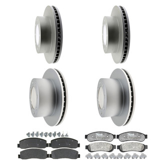 Raybestos® - Element3™ Plain Brake Kit with Semi-Metallic Pads