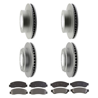 Raybestos® - Element3™ Plain Front and Rear Brake Kit with Semi-Metallic Pads