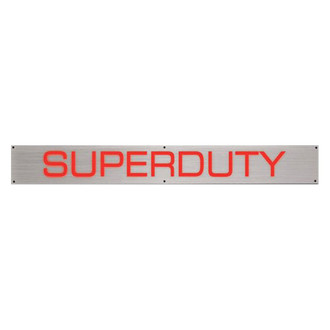 Recon® - Illuminated Brushed Front Door Sills with Superduty Logo