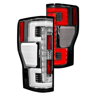 Recon® - Driver and Passenger Side Chrome Fiber Optic LED Tail Lights