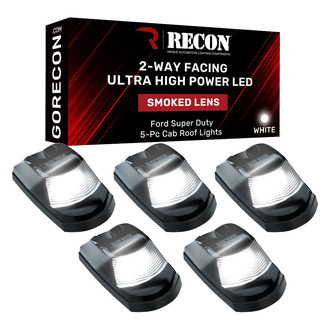 Recon® - Front and Rear Black Smoke LED Cab Roof Lights