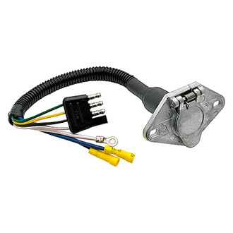 Reese Towpower® 74183 - 4-Way to 6-Way Metal Vehicle End Round Connector