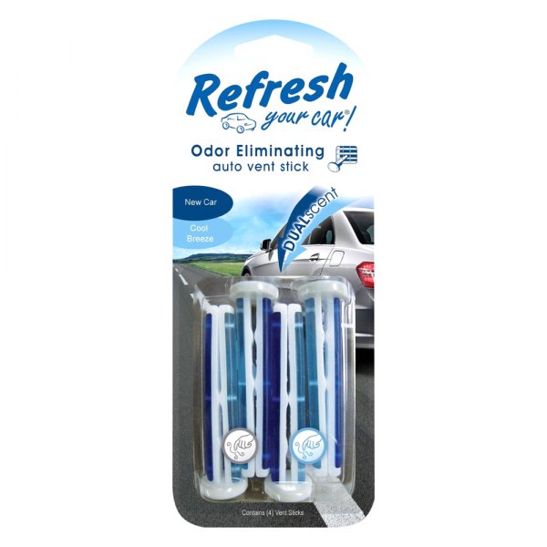 Refresh® - Dual Vent Stick New Car/Cool Breeze Air Freshener
