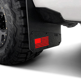 Rek Gen® - Merica Mud Flaps with Hot Rod Red Flag Logo