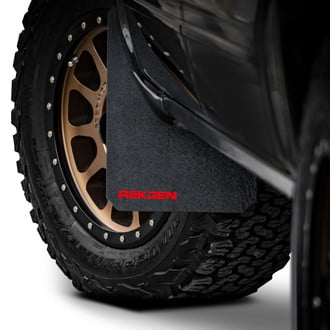 Rek Gen® - Sport Edition Mud Flaps with Hot Rod Red Rek Gen Logo