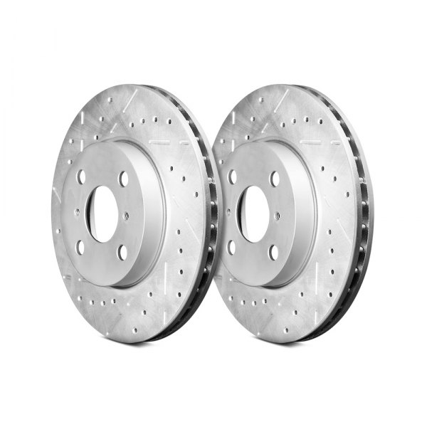  Remmen Brakes® - 130 Series Drilled and Slotted 1-Piece Front Brake Rotors