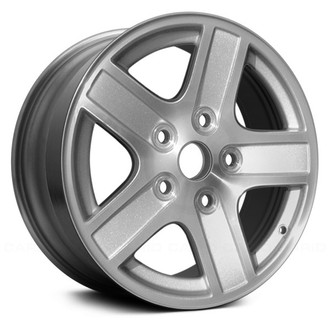 Replace® - 5-Spoke Silver with Machined Face 17x8 Alloy Factory Wheel - Remanufactured