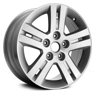 Replace® - Double 5-Spoke Silver with Machined Face 17x6.5 Alloy Factory Wheel - Remanufactured