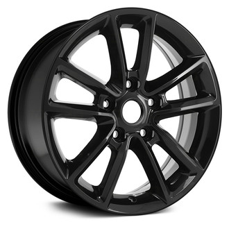 Replace® - 5 V-Spoke Black 17x6.5 Alloy Factory Wheel - Remanufactured