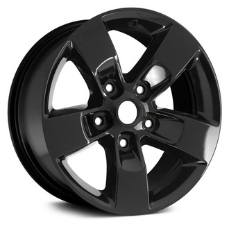 Replace® - 5-Spoke Gloss Black 17x7 Alloy Factory Wheel - Remanufactured