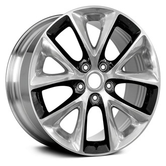 Replace® - 5 V-Spoke Deep Black Polished 20x8 Alloy Factory Wheel - Remanufactured