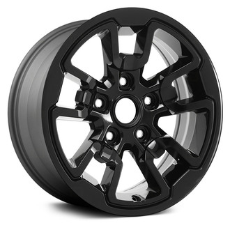 Replace® - Double 5-Spoke Black 18x8 Alloy Factory Wheel - Remanufactured