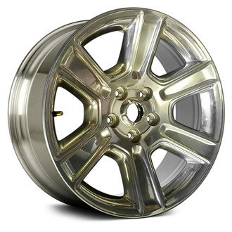 Replace® - 6 I-Spoke Polished with Light Gold Tint 20x9 Alloy Factory Wheel - Remanufactured
