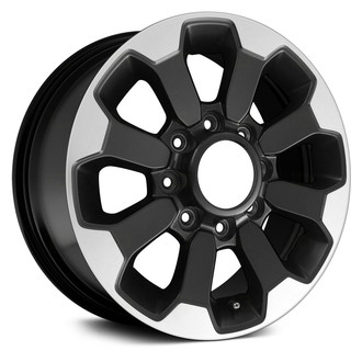 Replace® - 8 I-Spoke Machined and Black 17x8 Alloy Factory Wheel - Remanufactured