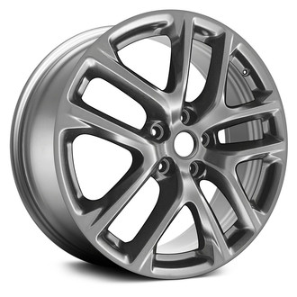 Replace® - Double 5-Spoke Medium Smoked Hyper Silver 20x10 Alloy Factory Wheel - Remanufactured