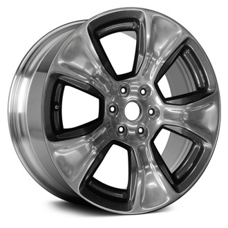 Replace® - 5-Spoke Polished and Medium Charcoal 20x9 Alloy Factory Wheel - Remanufactured