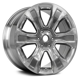 Replace® - 6-Spoke Polished Medium Charcoal Metallic 20x9 Alloy Factory Wheel - Remanufactured