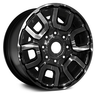 Replace® - 12-Slot Black Satin Clear 18x8 Alloy Factory Wheel - Remanufactured