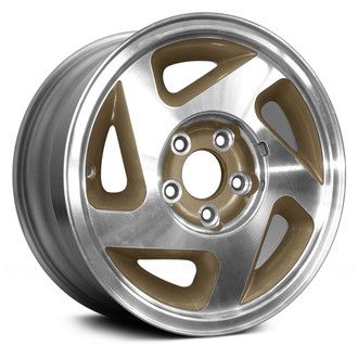 Replace® - 5 Spiral-Spoke Tan with Machined Face 15x7 Alloy Factory Wheel - Remanufactured