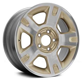Replace® - 5-Spoke Tan with Machined Face 16x7 Alloy Factory Wheel - Remanufactured