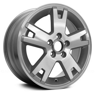 Replace® - Double 5-Spoke Silver with Machined Face 17x7.5 Alloy Factory Wheel - Remanufactured