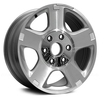 Replace® - 5-Spoke Silver with Machined Face 17x8 Alloy Factory Wheel - Remanufactured