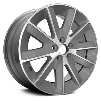 Replace® - 5 V-Spoke Silver with Machined Accents 18x7.5 Alloy Factory Wheel - Remanufactured