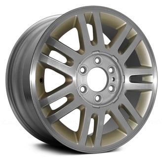 Replace® - 7 V-Spoke Machined with Gold Inserts 18x7.5 Alloy Factory Wheel - Remanufactured