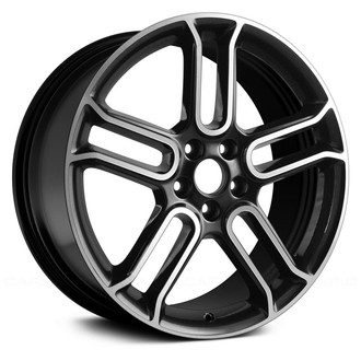 Replace® - Double 5-Spoke Gloss Black with Machined Accents 20x8 Alloy Factory Wheel - Replica