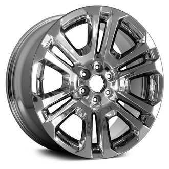 Replace® - 6 V-Spoke OE Chrome 22x9 Alloy Factory Wheel - Remanufactured