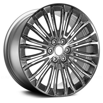Replace® - 12 V-Spoke Smoked Silver with Machined Accents 20x8 Alloy Factory Wheel - Remanufactured