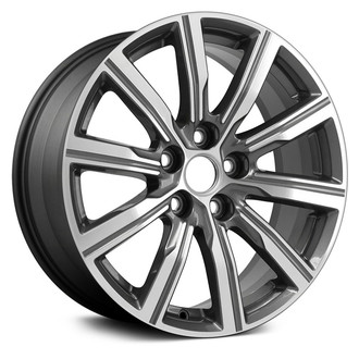 Replace® - 10 I-Spoke Dark Charcoal with Machined Accents 18x8 Alloy Factory Wheel - Remanufactured