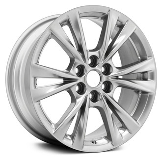Replace® - 6 Double-Spoke Sparkle Silver 18x8 Alloy Factory Wheel - Remanufactured