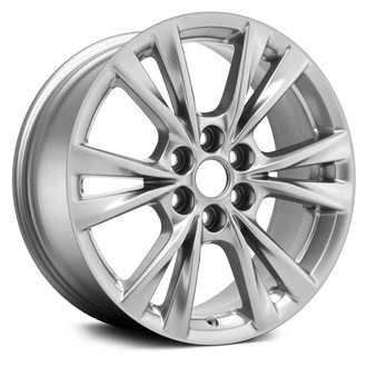 Replace® - 6 Double-Spoke Bright Smoked Hyper Silver 18x8 Alloy Factory Wheel - Remanufactured