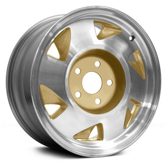 Replace® - 6-Slot Machined and Gold 15x7 Alloy Factory Wheel - Remanufactured