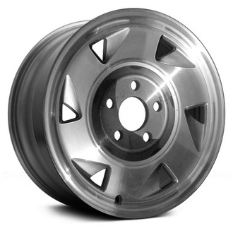 Replace® - 6-Slot Dark Sparkle Gray with Textured Silver 15x7 Alloy Factory Wheel - Remanufactured