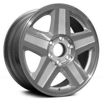 Replace® - 5-Spoke Machined with Silver Pockets 17x7 Alloy Factory Wheel - Remanufactured