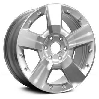Replace® - 5-Spoke Diamond Cut Machined with Silver Vent 19x7.5 Alloy Factory Wheel - Remanufactured