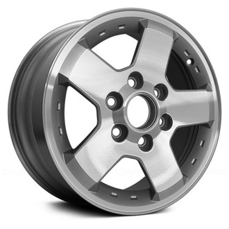 Replace® - 5-Spoke Silver with Machined Face 16x6.5 Alloy Factory Wheel - Remanufactured