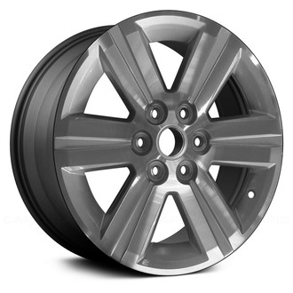 Replace® - 6 I-Spoke Machined and Charcoal 18x7.5 Alloy Factory Wheel - Remanufactured