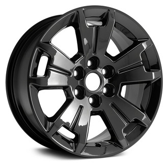 Replace® - Double 5-Spoke Black 17x8 Alloy Factory Wheel - Remanufactured
