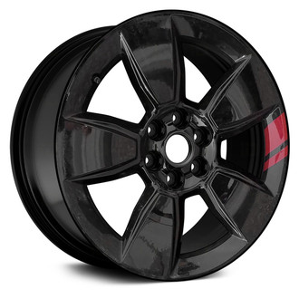 Replace® - 5-Spoke Black with Red Accents 18x8.5 Alloy Factory Wheel - Remanufactured