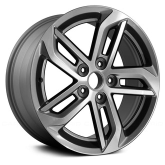 Replace® - Double 5-Spoke Machined and Medium Sparkle Charcoal 18x7 Alloy Factory Wheel - Remanufactured